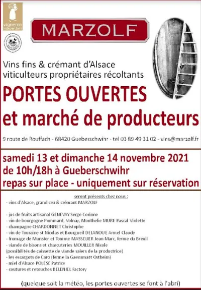 Portes Ouvertes MARZOLF et marché de producteurs